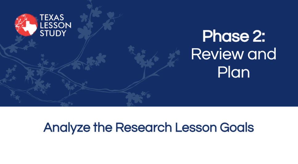 image of Analyze the Research Lesson Goals Slide Deck document