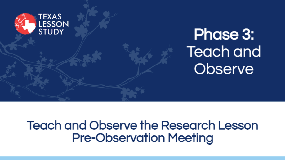 image of Teach and Observe Slide Deck document